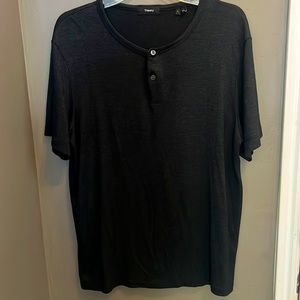 Theory Short Sleeve Henley-LIKE NEW
